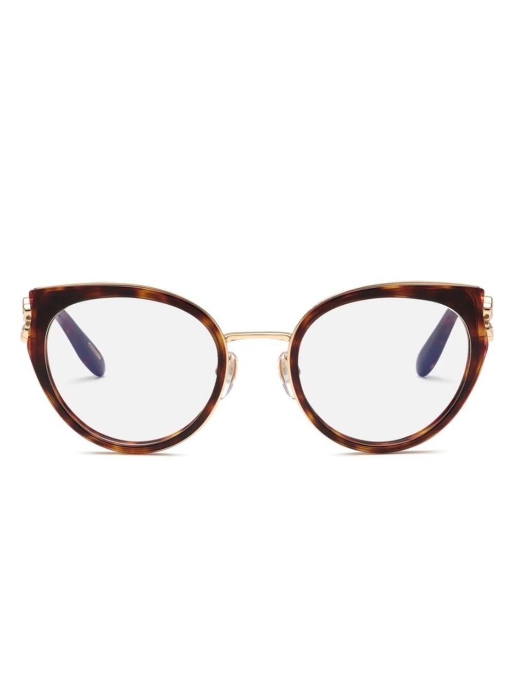 New Chopard VCH367S 0909 Cat Eye Shiny Havana Women Eyeglasses Authentic